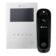 Комплект видеодомофона Optimus Leader IK-24B30IR (w+b)