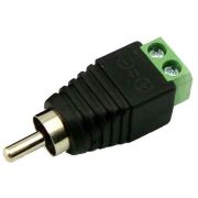RCA (штекер) с клеммной колодкой, разъем RCA