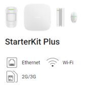 Ajax StarterKit Plus (white) Hub Plus, MotionProtect, DoorProtect, SpaceControl