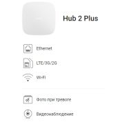 Ajax Hub 2 Plus (white) GSM + Ethernet+ WiFi