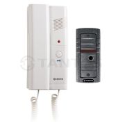 TS-203Kit комплект аудиодомофона, состоит из вызывной панели и аудиотрубки. В комплекте поставки иде