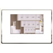 J2000-DF-ВИОЛЕТТА (белый)  Цветной видеодомофон с 7