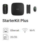 Ajax StarterKit Plus (black) Hub Plus, MotionProtect, DoorProtect, SpaceControl